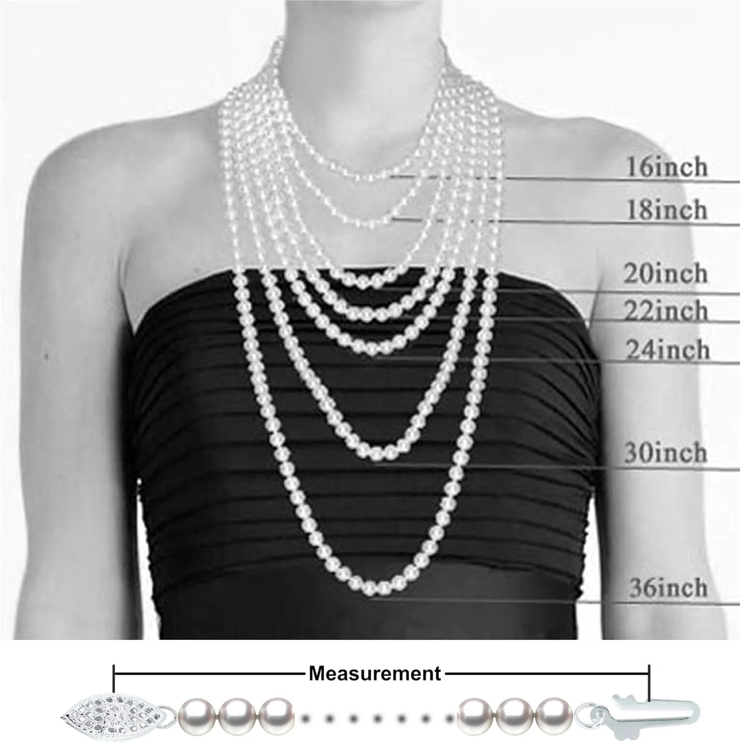 Japanese Akoya Cultured Pearl Pendant Necklace AAAA Graded 6-10mm White Necklace Pendant with Sterling Silver Setting and Matching 16 or 18 Inch Chain - Orien Jewelry