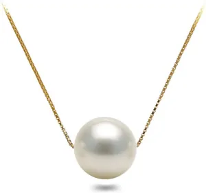 Japanese Akoya Cultured Pearl Pendant Necklace AAAA Graded 7-10mm Floating Black Necklace Pendant with Sterling Silver Setting and Matching 16 or 18 Inch Chain - Orien Jewelry