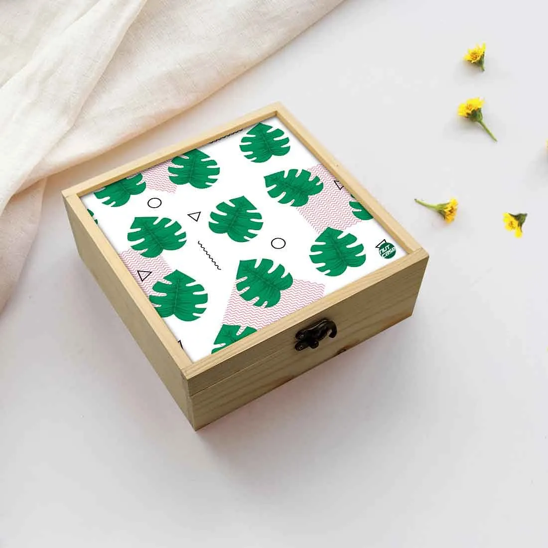 Jewellery Box Makepup Organizer -  Monstera Hipster