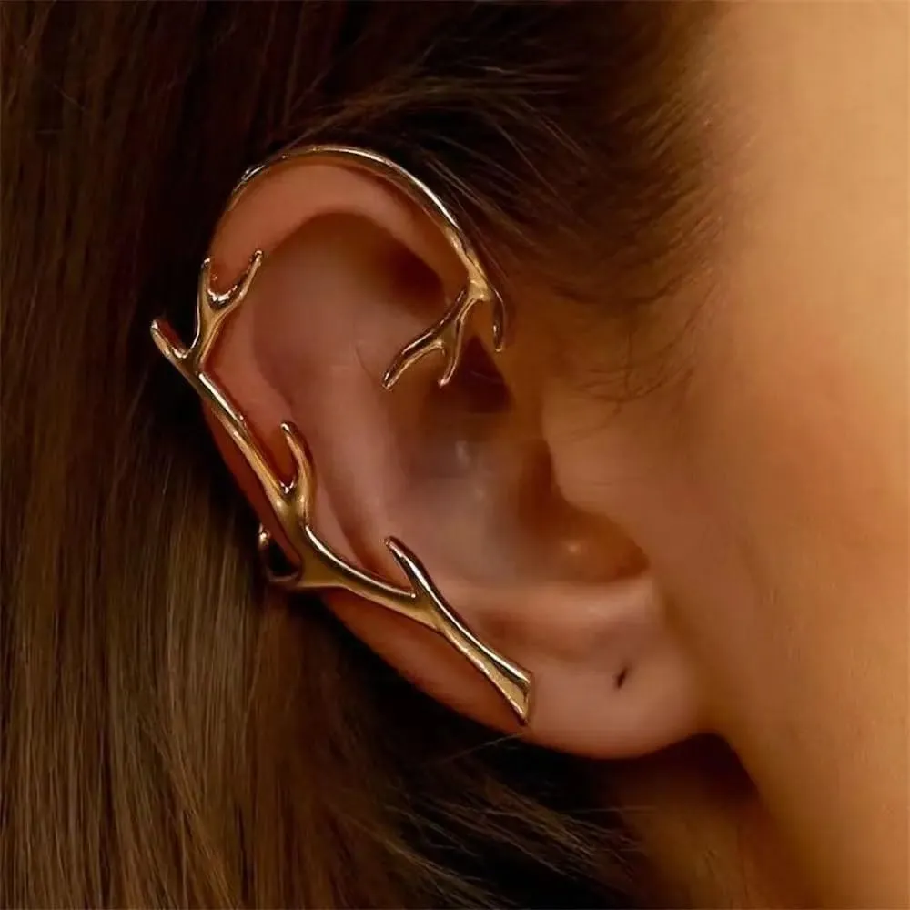 Jewelry Simplicity Ear Clip Elves Branches Ear Cuff Ear Wrap Earrings Fake Piercing