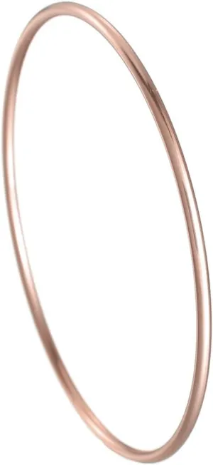 Jude Jewelers 2mm Width Stainless Steel Classic Plain Simple Stackable Bangle Bracelet