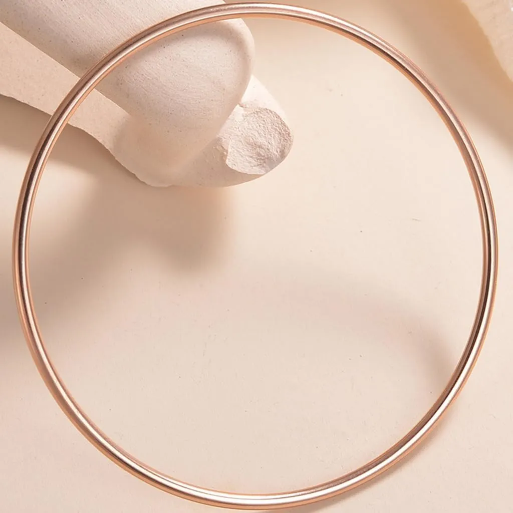 Jude Jewelers 2mm Width Stainless Steel Classic Plain Simple Stackable Bangle Bracelet