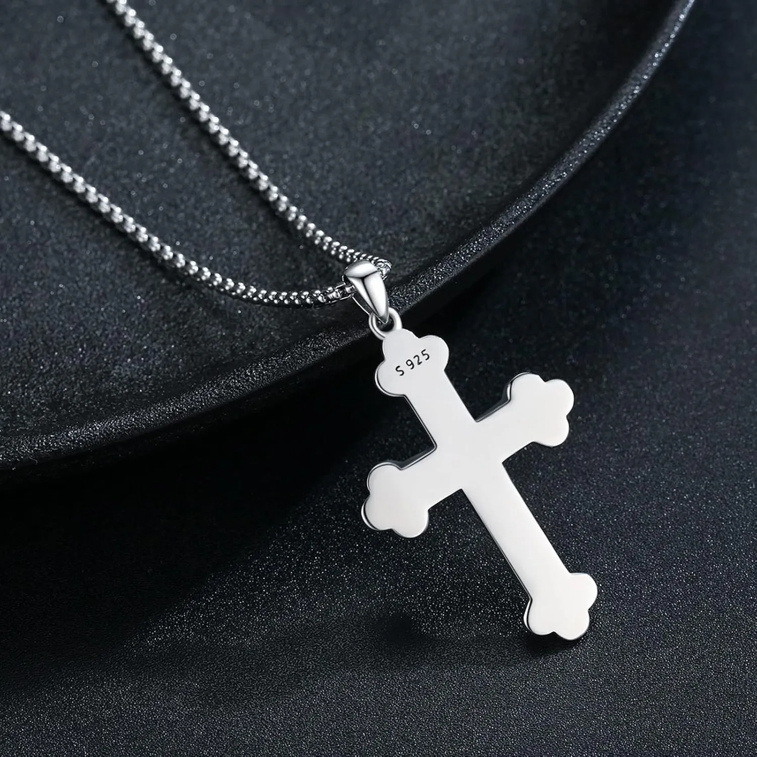 JUSTKIDSTOY 925 Sterling Silver St Michael/St Peregrine/Virgin Mary/St Francis/St Anthony/St Joseph/Baphomet Necklace for Men Women Amulet Religious Saint Medal Jewelry Gifts