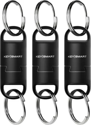 KeySmart MagConnect Pro Magnetic Key Holder for Purse, Key Chains for Car Keys - Detachable Key Ring Quick Release Keychain