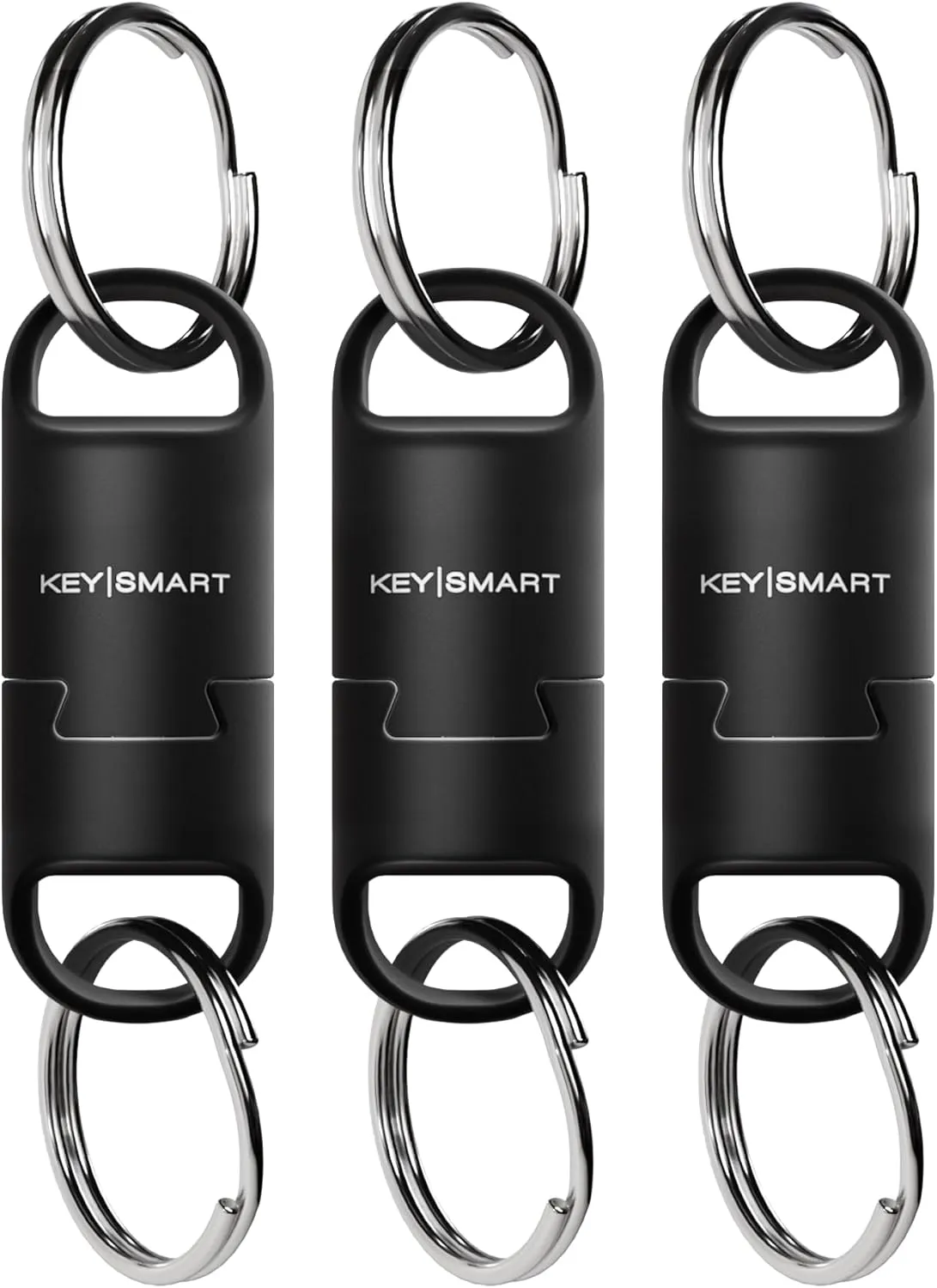 KeySmart MagConnect Pro Magnetic Key Holder for Purse, Key Chains for Car Keys - Detachable Key Ring Quick Release Keychain