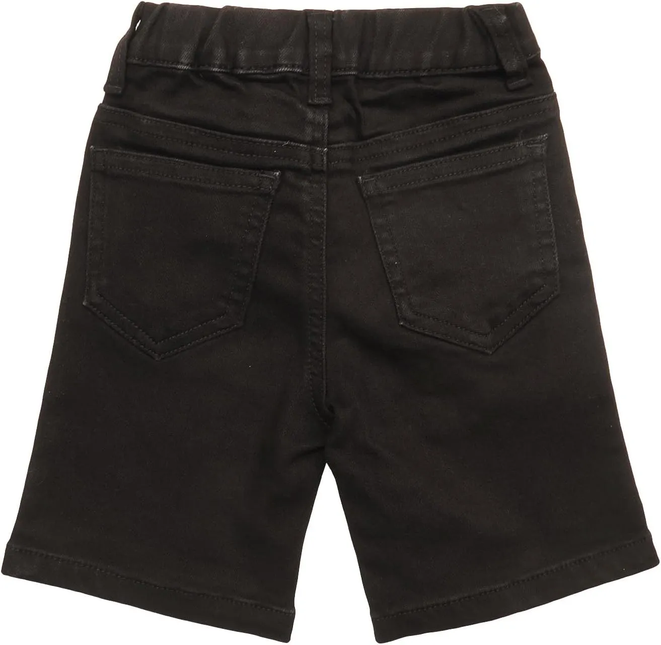 KIDSCOOL SPACE Girls Boys Denim Shorts,Elastic Waistband Inside with D-Rings Stretchy Summer Half Jeans Pants