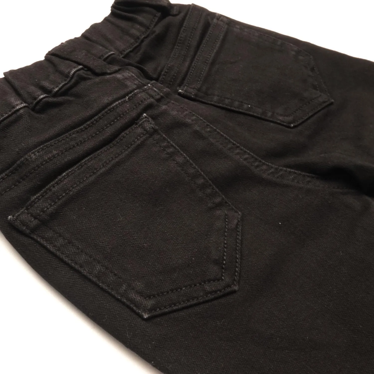 KIDSCOOL SPACE Girls Boys Denim Shorts,Elastic Waistband Inside with D-Rings Stretchy Summer Half Jeans Pants