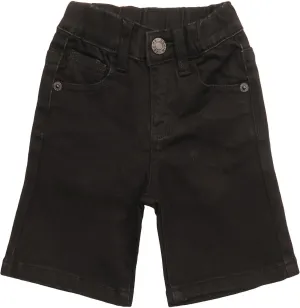 KIDSCOOL SPACE Girls Boys Denim Shorts,Elastic Waistband Inside with D-Rings Stretchy Summer Half Jeans Pants