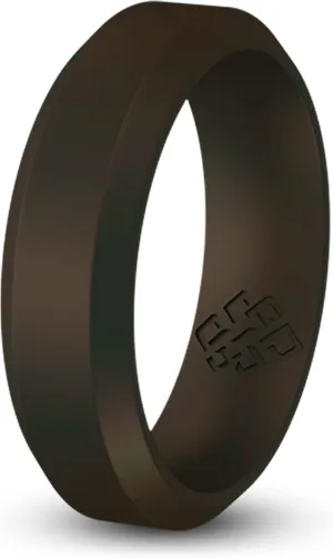 Knot Theory Silicone Wedding Ring Band for Men Women: Superior Non Bulky Rubber Rings - Premium Quality, Style, Comfort - Ideal Bands for Gym, Work, Hunting, Sports, and Travels