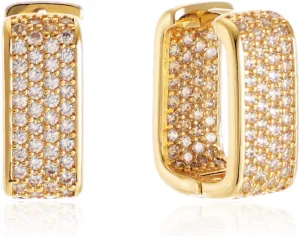 KOMI 18K Gold-plated Zircon Earrings are the Best Gift for Daughters Mothers and Wives