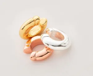 Kute Accessories- Ear cuff unit (two sizes) 24k gold plated. No holes - no piercing. Gold, silver, rose gold. Ear wrap. No tarnish. Gift for her