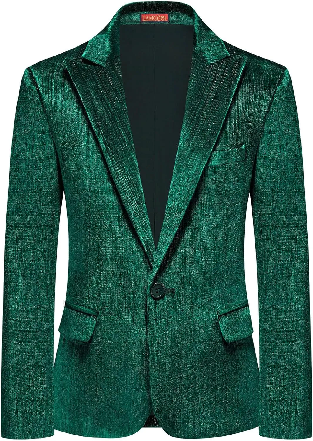 Lamgool Boys Velvet Suit 2 Piece Slim Fit Tuxedo Formal Outfit with Blazer Jacket Pant for Kids Wedding Ring Bearer Size 6-20