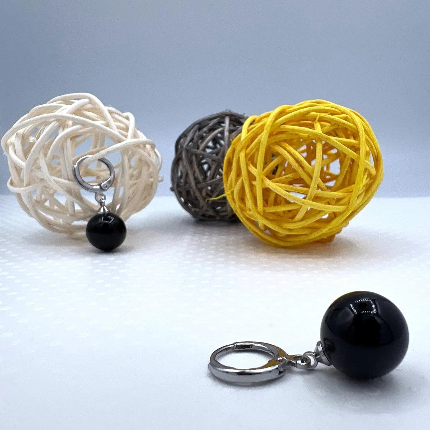 Mall of Style Potara Earrings for Men & Women - Anime Earrings - Agate Potara Jewelry - Japanese Jewelry