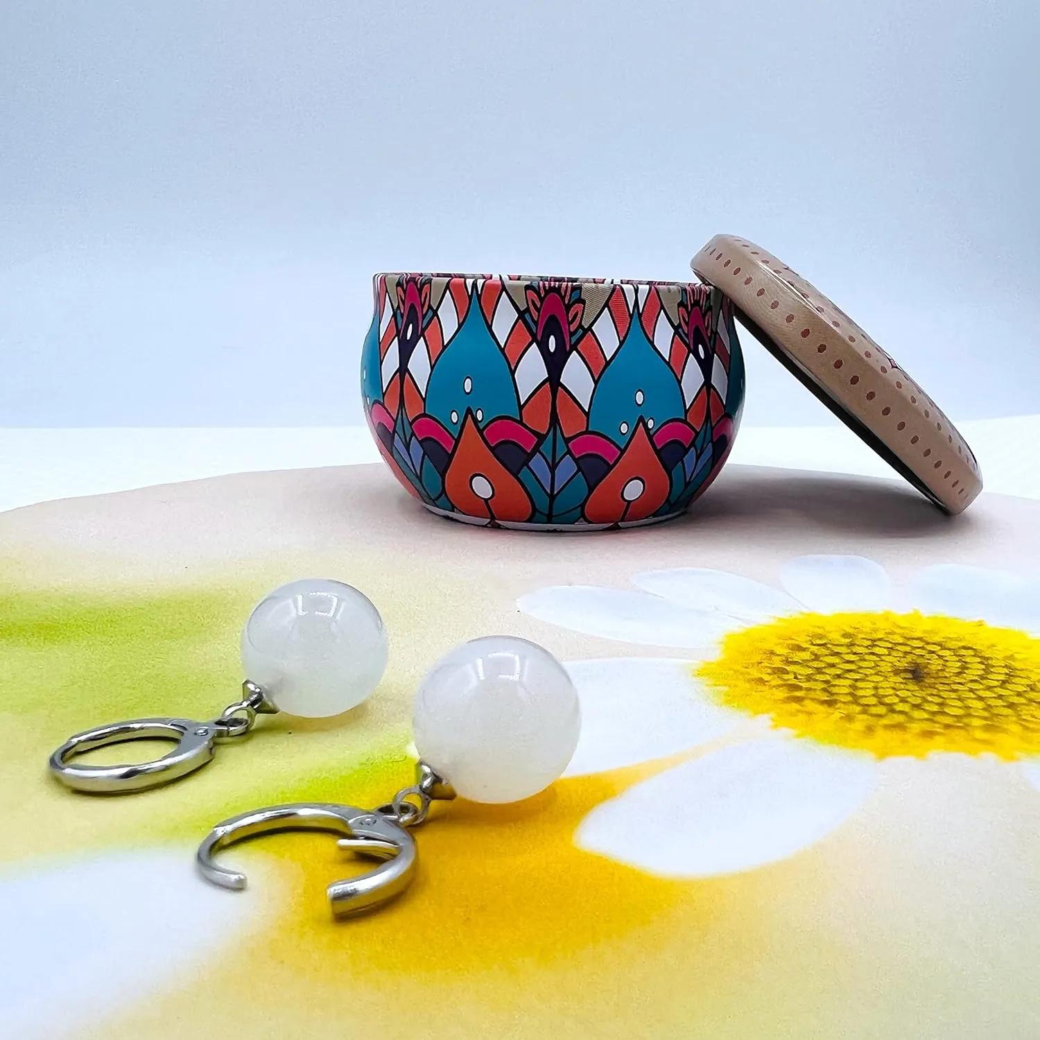 Mall of Style Potara Earrings for Men & Women - Anime Earrings - Agate Potara Jewelry - Japanese Jewelry