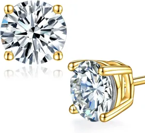 Moissanite Stud Earrings for Women,Sterling Silver 925 Earrings Jewelry Engagement Gifts for Women Men