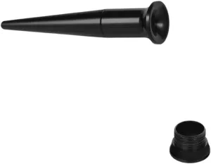 New 2025 1 Pair Acrylic Spike Shape Ear Plug And Tunnel Black Ear Stretchers 3-20Mm Flesh Expansion Stretcher Body Piercings Jewelry Gift Fashion Trendy Accessories Creative