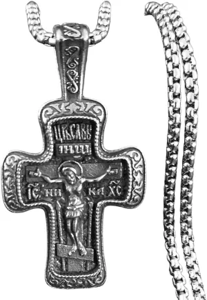 New 2025 Arrival Catholic Jesus Cross Crucifix Pendant Necklace Stainless Steel Religious Holy Lord Amulet Necklaces Jewelry Collar Hombre With For You Accessories Trendy Creative Gift