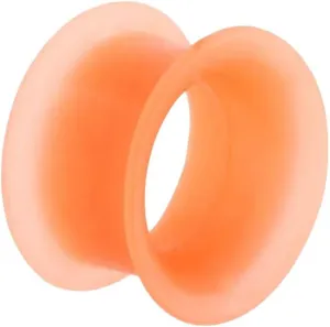 New 2025 Pair Silicone Flexible Thin Double Flared Flesh Tunnel Ear Plugs Gauge Expander Stretcher Earlets Earrings Piercing Jewelry Fashion Trendy Accessories Creative Gift