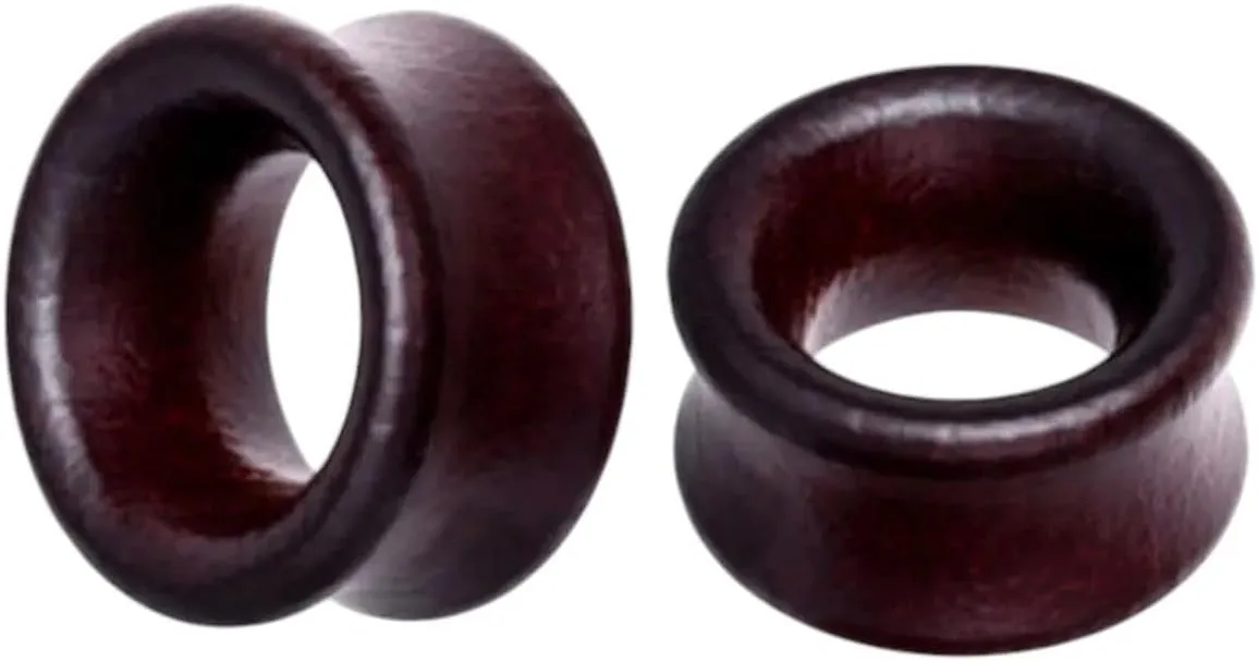 New 2025 Unisex 1Pair Flower Wood Ear Plug And Tunnel Flesh 6-20Mm Gauge Stretcher Plugs Oreja Dilataciones Jewelry Fashion Trendy Accessories Creative Gift For Women And Men
