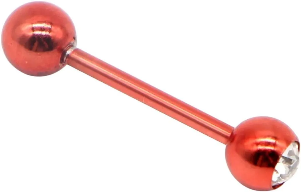 New 2025 Unisex 1Piece 19 Colors Stainless Steel Tongue Piercing Septum Industrial Barbell Earrings Rings Body Jewelry Findings Fashion Trendy Accessories Creative Gift For Women And Men