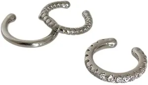 New 2025 Unisex 3Pcs/Set Ear Cuffs Without Piercing Clip Earrings Non-Piercing Fashion Cartilage For Women Jewelry Findings Gifts Trendy Accessories Creative Gift For Women And Men