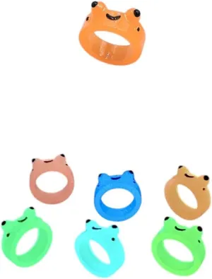 New 2025 Unisex Jewelry Findings Funny Luminous Rings Glow In Dark Fashion Hip Hop For Women Men Cute Finger Ring Gift Diameter 17Mm Trendy Accessories Creative For Women And Men