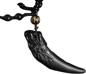 New 2025 Unisex Vintage Christian Obsidian Jesus Statue Pendant Necklace Catholic Prayer Amulet Jewelry Men Women Decoration Luxury With For You Accessories Trendy Creative For Women And Men