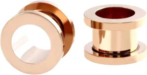 New 2026 Arrive 1Pc 2Mm-25Mm Stainless Steel Ear Plugs Tunnels Rose Gold Color Screwed Earrings Expander Earlet Gauges Body Piercings Jewelry Fashion Trendy Accessories Creative For Women And Men