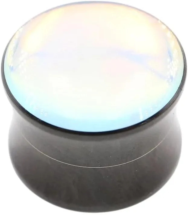 New 2026 Arrive 1Pc Stainless Steel Solid Opal Shell Flared Ear Tunnels Plugs Expander Stretcher Gauges Earrings Piercing Body Jewelry Fashion Trendy Accessories Creative Gift For Women And Men