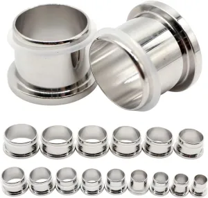 New 2026 Arrive 2Pcs 10.5Mm-25Mm Large Size Stainless Ear Plugs Tunnel Expander Flesh Flare Stretcher Gauges Piercing Body Jewelry Fashion Trendy Accessories Creative Gift