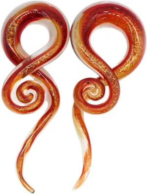 New 2026 Arrive 2Pcs Glass Ear Plugs Tunnel Spiral Taper Cartilage Earring Gauges Expander Stretcher Flesh Piercing Jewelry Fashion Trendy Accessories Creative Gift