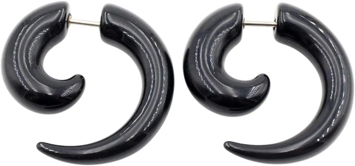 New 2026 Arrive 2Pcs Rainbow Acrylic Cheater Spiral Ear Tunnel Plugs Taper Stretcher Expanders Gauge Earring Piercing Body Jewelry Fashion Trendy Accessories Creative Gift