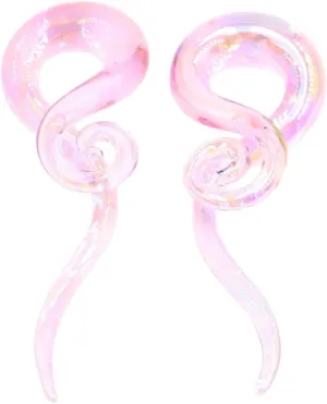 New 2026 Arrive 2Pcs Scrub Glass Ear Plugs Tunnel Spiral Taper Cartilage Earring Gauges Expander Stretcher Flesh Piercing Jewelry Findings Fashion Trendy Accessories Creative Gift For Women And Men