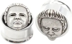 New 2026 Arrive 2Pcs Stainless Face Hair Threaded Ear Tunnels Plugs Expander Stretcher Flared Gauges Earring Piercing Body Jewelry Fashion Trendy Accessories Creative Gift