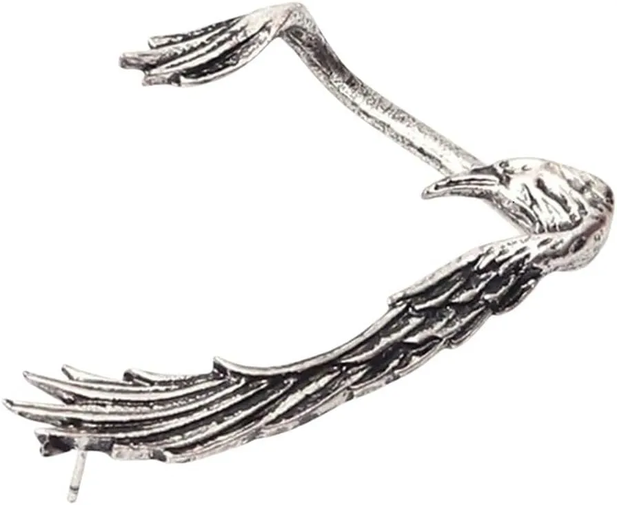 New 2026 Arrive Gothic Punk Dark Style Dragon Ear Cuffs For Women Men Retro Raven Cuff Earrings Fashion Jewelry 1Pcs Trendy Accessories Creative Gift