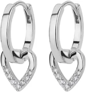 New 2026 Arrive Simple Heart Drop Earrings For Women Stainless Fashion Ear Cuff Piercing Dangle Earring Jewelry Gifts Femme Trendy Accessories Creative Gift