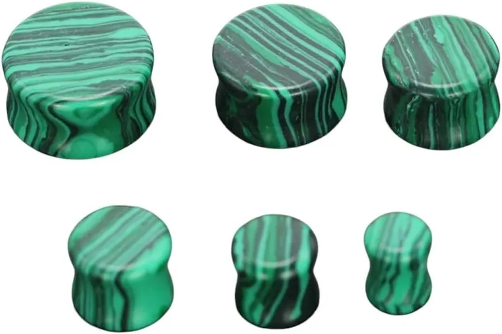 New 2026 Arrive Unisex 1Pc Stone Ear Plug Tunnel Piercings Earring Gauges Helix Piercing Stretcher Plugs Body Jewelry Findings 5Mm-16Mm Fashion Trendy Accessories Creative Gift For Women And Men