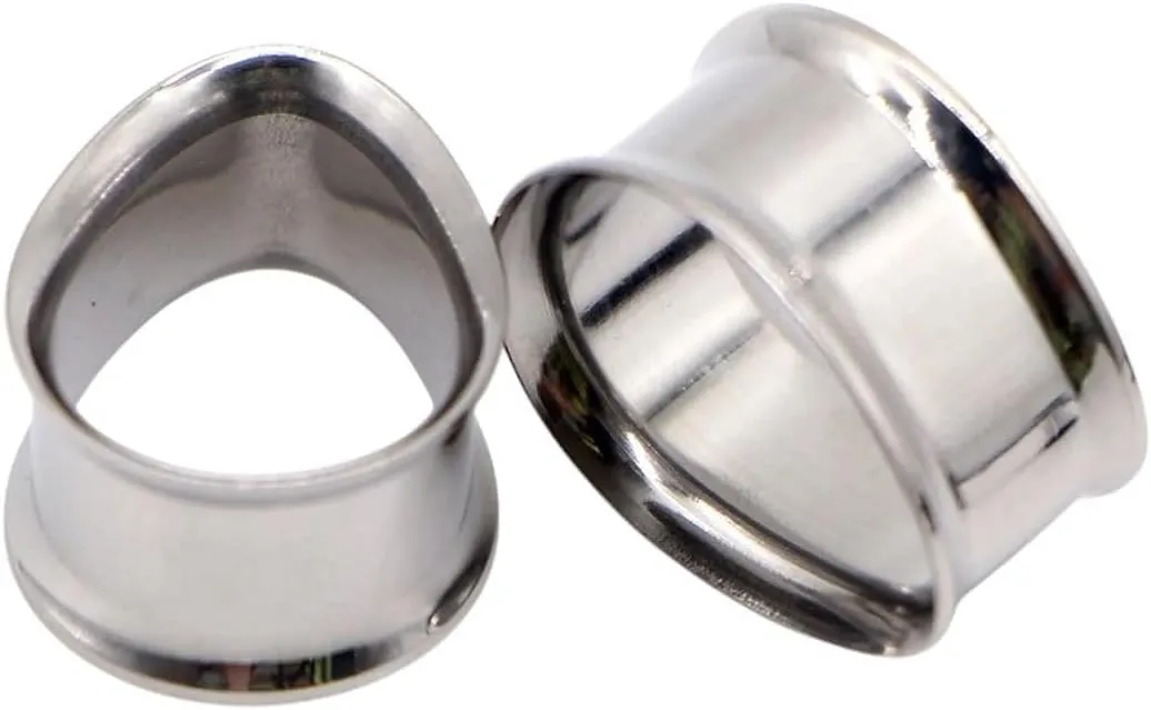 New 2026 Arrive Unisex 2Pcs Water Drop Stainless Steel Ear Plug Tunnels Black Gold Color Expander Plugs Body Jewelry Findings Gauges Fashion Trendy Accessories Creative Gift For Women And Men