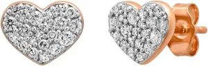 New 2026 Arrive Unisex Gold Plated Heart Earrings Set For Women Zircon Ear Cuff Women's Stud Hoop Drop Dangle Jewelry Findings Fashion Trendy Accessories Creative Gift For Women And Men