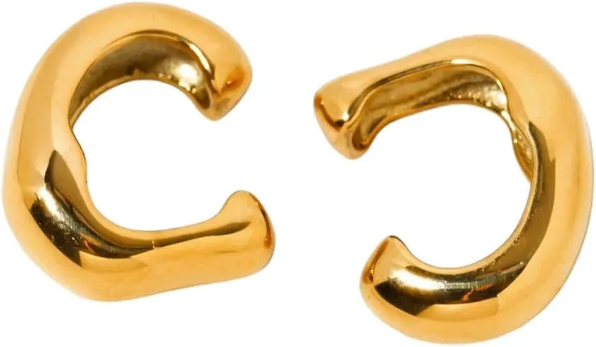 New 2026 Arrive Unisex Stainless Steel Punk Hip Hop Ear Cuff Non-Piercing Clip Waterproof Jewelry Party Gift For Women Decoration Luxury With You Accessories Trendy Creative Best For Women And Men