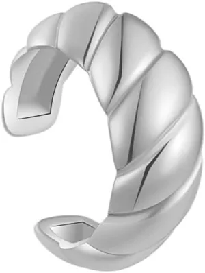 New 2026 Arrive Unisex Women 100% 925 Sterling Silver One Earcuff No Piercing Clips Cuff Earring Fine Luxury Fashion Jewelry Trendy Accessories Creative Gift For Women And Men
