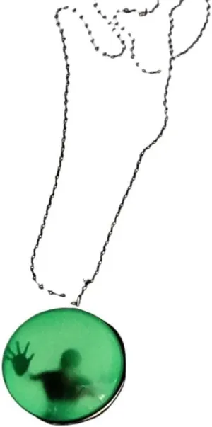 New 2026 Unisex Luminous Glowing Pendant Necklace Knight Spear Glow In The Dark For Women Men Halloween Jewelry Findings Fashion Trendy Accessories Creative Gift For Women And Men
