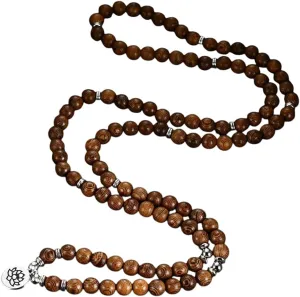 New 2026 Unisex Prayer Beads Bracelet 108 Tibetan Buddhist Rosary Charm Mala Meditation Flower Of Life Lucky Wenge Wooden For Women Men Decoration Jewelry Luxury Trendy For Women And Men