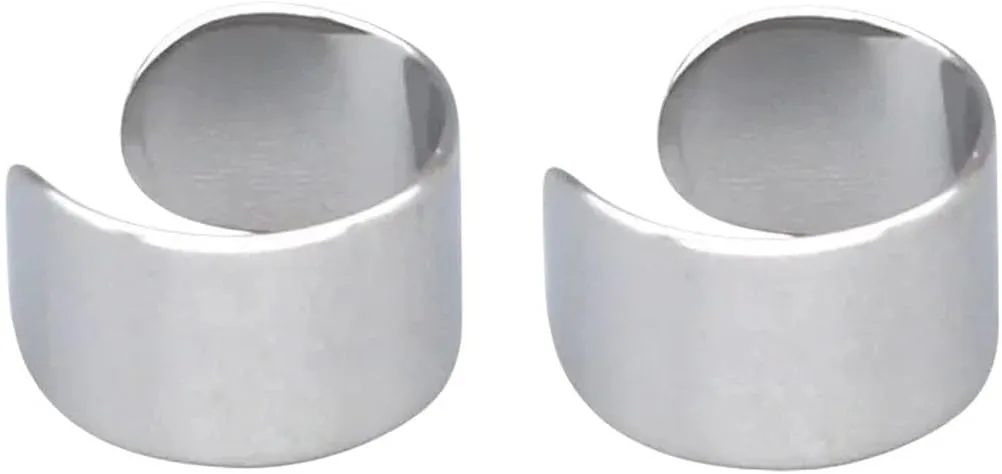 New 2026 Unisex Punk Stainless Steel Ear Cuff Clip For Women Men Wrap No Pierced C Shape Earrings Clips Non-Piercing Cartilage Jewelry Findings Fashion Trendy Accessories Creative Gift And