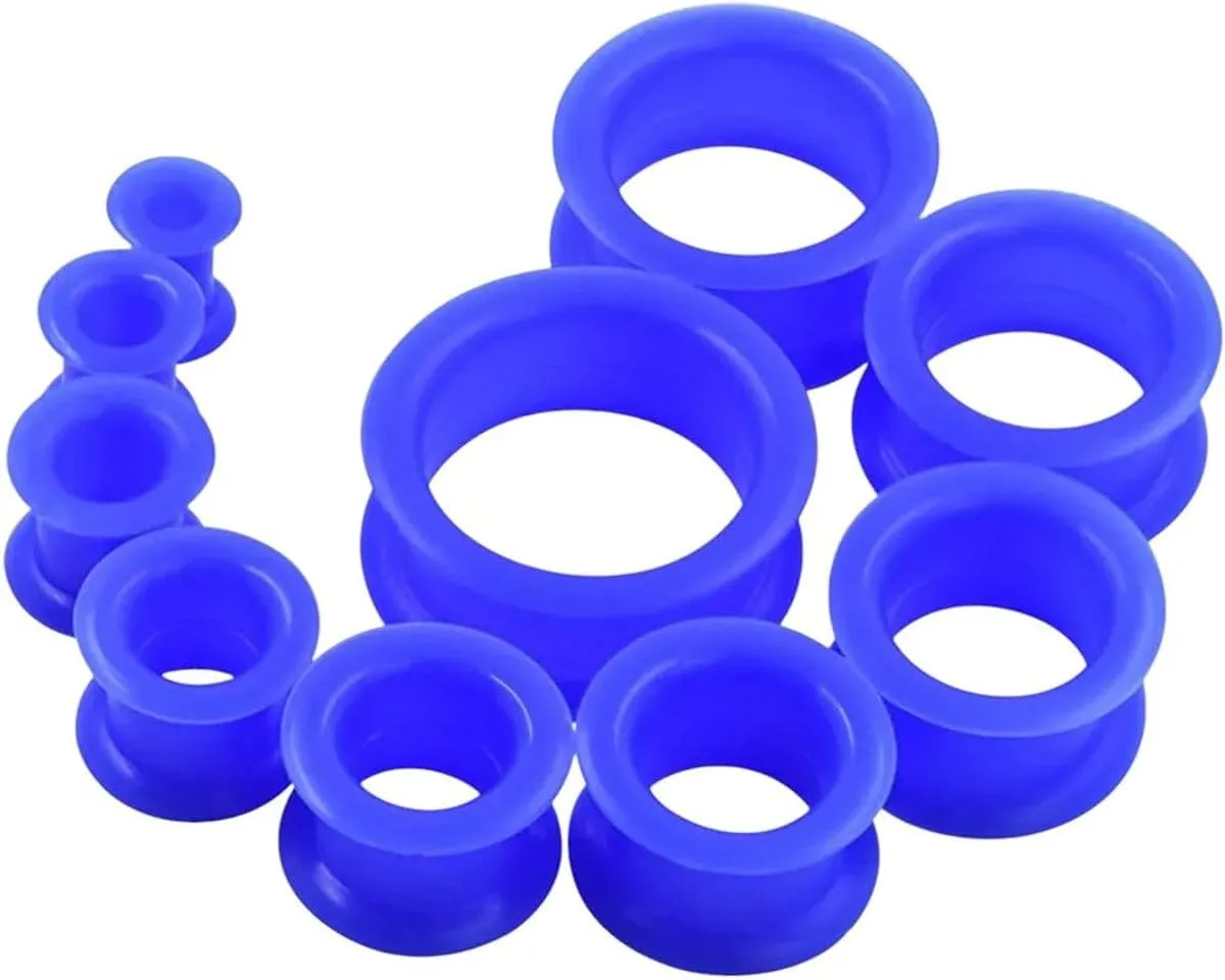 New 2026 Unisex Stainles Stell 1Pair 3-48Mm Silicone Ear Plugs And Tunnels Piercing Expander Tunnel Stretchers Plug Oreille Gauges Jewelry Fashion Trendy Accessories Creative Gift For Women And Men