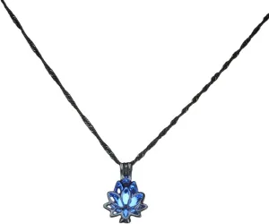 New 2026 Unisex Stainles Stell Halloween Jewelry Pendant Necklace Luminous Glowing In The Dark Moon Flower Shaped Buddhism Fashion Trendy Accessories Creative Gift For Women And Men