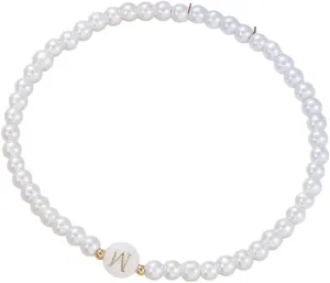 New 2026 Unisex Women Letters Bracelet Handmade First Name Braslet Imitation Pearl Strand Braclet Gifts For Herfriend Friendship Jewelry Findings Fashion Trendy Accessories Creative Gift And Men