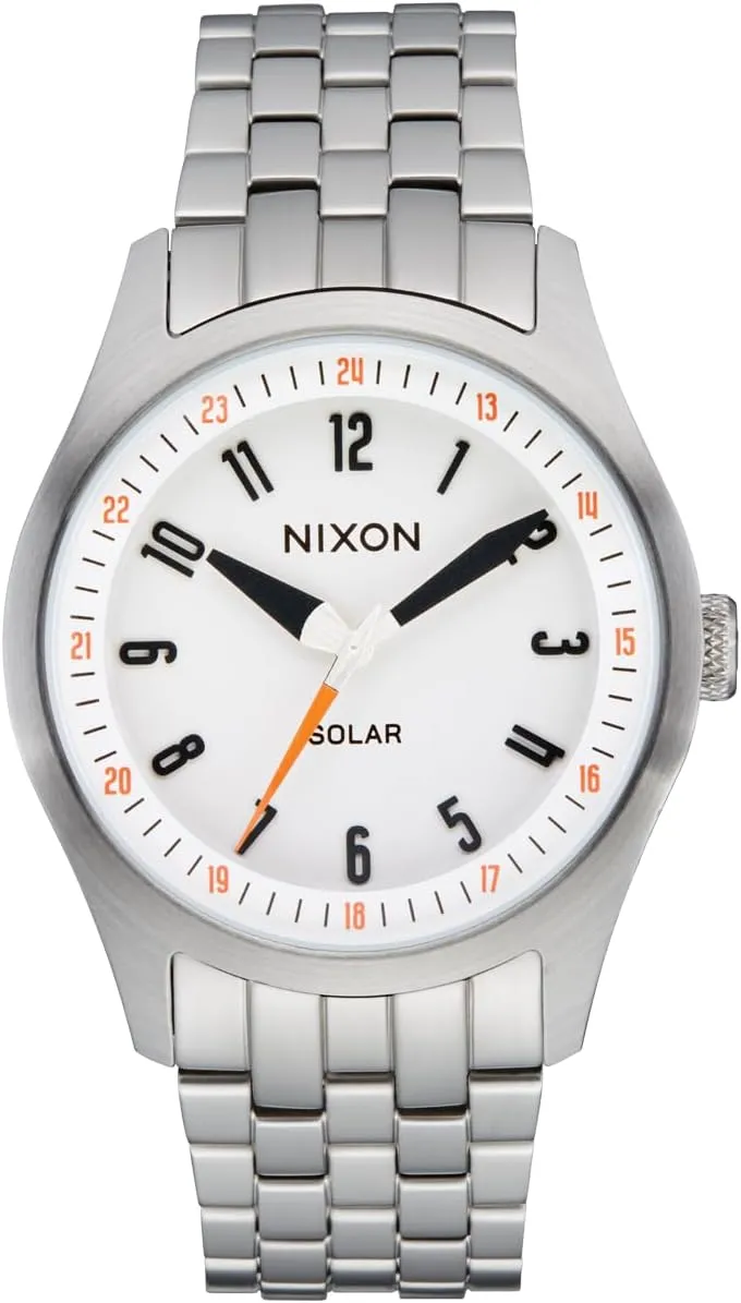NIXON Echo 38 A1413-100m Water Resistant Analog Watch (38 mm Face, 20 mm Stainless Steel Band)