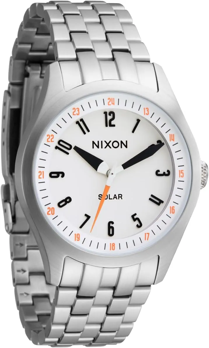 NIXON Echo 38 A1413-100m Water Resistant Analog Watch (38 mm Face, 20 mm Stainless Steel Band)