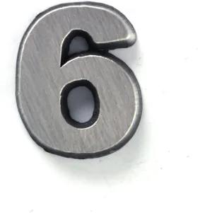 Number 6 Six Lapel Pin by StockPins